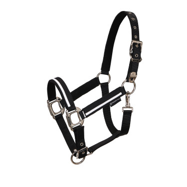 Licol en nylon White Trim Equestro Negro / negro