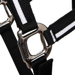 Licol en nylon White Trim Equestro Negro / negro