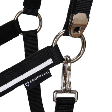 Licol en nylon White Trim Equestro Negro / negro