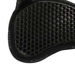 Amortisseur gel hexagonal mouton Acavallo Negro / natural