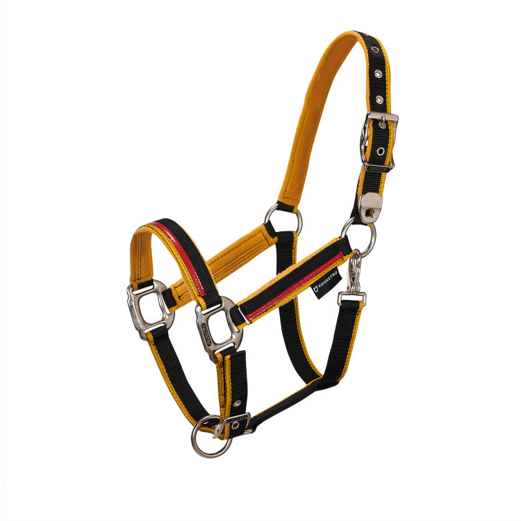 Cabezada de nailon con ramal Red Trim Equestro