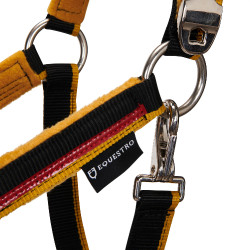 Cabezada de nailon con ramal Red Trim Equestro Cabezada de nailon con ramal Red Trim Equestro