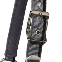 Cabezada de nailon con ramal Red Trim Equestro Turquesa / rojo / marino Azul