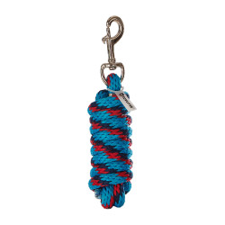 Cabezada de nailon con ramal Red Trim Equestro Turquesa / rojo / marino Azul