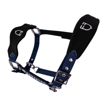 Cabezada de nailon con ramal y forro polar Equestro Marino Azul marino Cabezada de nailon con ramal y forro polar Equestro Marino Azul marino