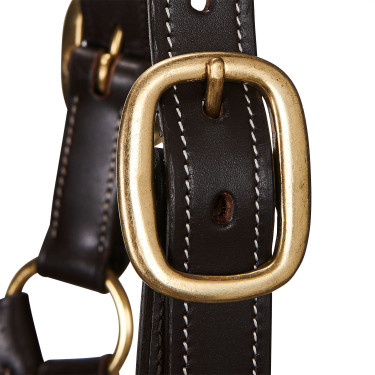 Cabezada de cuero superior Equestro Marrón oscuro Marrón Cabezada de cuero superior Equestro Marrón oscuro Marrón