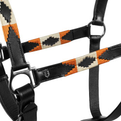 Cabezada de cuero con decoraciones navajo Polo N Equestro Cabezada de cuero con decoraciones navajo Polo N Equestro