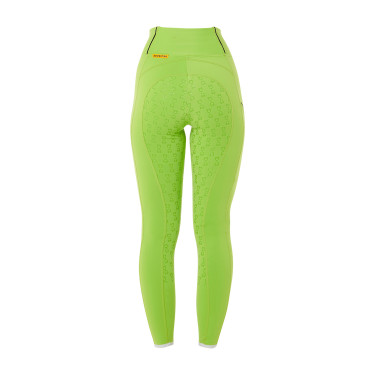 Leggings ajustados para niña con grip y logotipo Equestro Leggings ajustados para niña con grip y logotipo Equestro