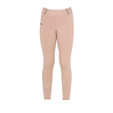Leggings ajustados para niña con grip y logotipo Equestro Leggings ajustados para niña con grip y logotipo Equestro