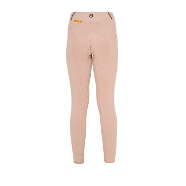 Leggings ajustados para niña con grip y logotipo Equestro Leggings ajustados para niña con grip y logotipo Equestro