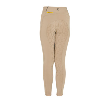 Leggings ajustados para niña con grip y logotipo Equestro Leggings ajustados para niña con grip y logotipo Equestro
