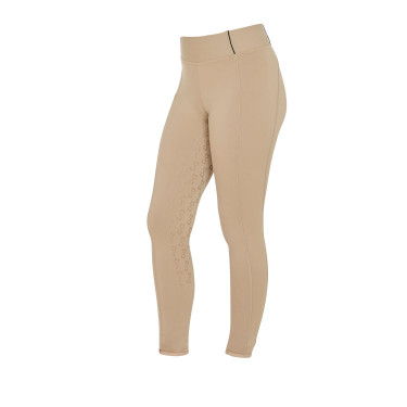 Leggings ajustados para niña con grip y logotipo Equestro Leggings ajustados para niña con grip y logotipo Equestro