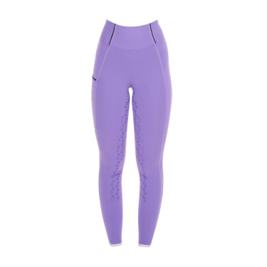 Leggings ajustados para niña con grip y logotipo Equestro Leggings ajustados para niña con grip y logotipo Equestro