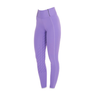 Leggings ajustados para niña con grip y logotipo Equestro Leggings ajustados para niña con grip y logotipo Equestro