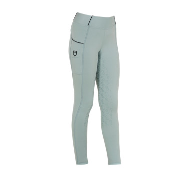 Leggings ajustados para niña con grip y logotipo Equestro Leggings ajustados para niña con grip y logotipo Equestro