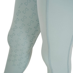 Leggings ajustados para niña con grip y logotipo Equestro Niebla gris Azul