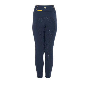 Leggings ajustados para niña con grip y logotipo Equestro Leggings ajustados para niña con grip y logotipo Equestro