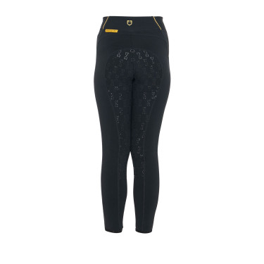 Leggings ajustados para niña con grip y logotipo Equestro Leggings ajustados para niña con grip y logotipo Equestro