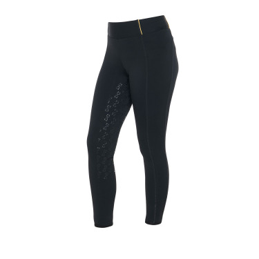 Leggings ajustados para niña con grip y logotipo Equestro Leggings ajustados para niña con grip y logotipo Equestro
