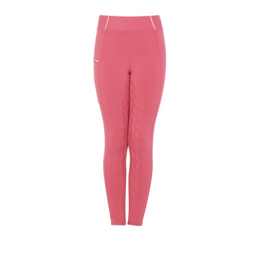 Leggings ajustados para niña con grip y logotipo Equestro Leggings ajustados para niña con grip y logotipo Equestro
