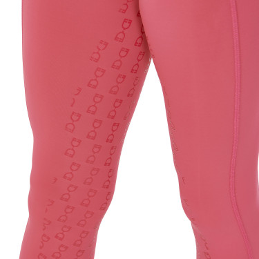 Leggings ajustados para niña con grip y logotipo Equestro Leggings ajustados para niña con grip y logotipo Equestro
