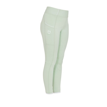Leggings ajustados para niña con grip y logotipo Equestro Leggings ajustados para niña con grip y logotipo Equestro