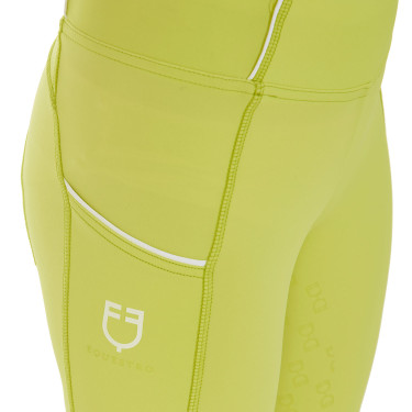 Leggings ajustados para niña con grip y logotipo Equestro Leggings ajustados para niña con grip y logotipo Equestro