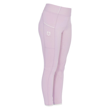 Leggings ajustados para niña con grip y logotipo Equestro Leggings ajustados para niña con grip y logotipo Equestro