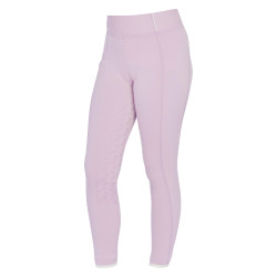 Leggings ajustados para niña con grip y logotipo Equestro Lila Azul