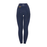 Leggings ajustados para mujer con strass Equestro Negro