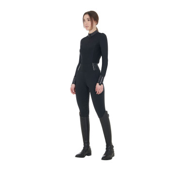 Legging ajusté femme avec strass Equestro Negro