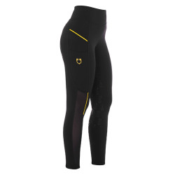 Legging ajustado para mujer con insertos de micro-malla Equestro