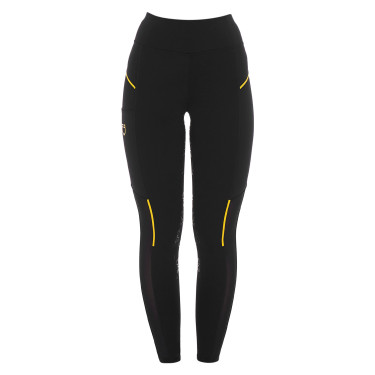 Legging ajustado para mujer con insertos de micro-malla Equestro Legging ajustado para mujer con insertos de micro-malla Equestro