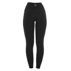 Legging ajustado para mujer con insertos de micro-malla Equestro Legging ajustado para mujer con insertos de micro-malla Equestro