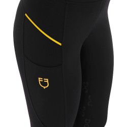 Legging ajustado para mujer con insertos de micro-malla Equestro Legging ajustado para mujer con insertos de micro-malla Equestro