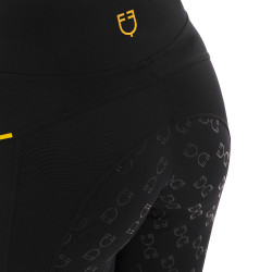 Legging ajustado para mujer con insertos de micro-malla Equestro Legging ajustado para mujer con insertos de micro-malla Equestro