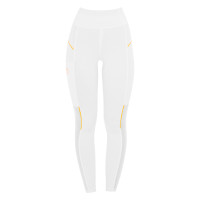 Legging ajusté femme avec inserts en micro-mesh Equestro Blanco