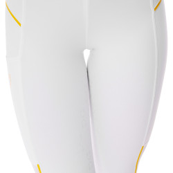 Legging ajusté femme avec inserts en micro-mesh Equestro Blanco
