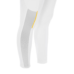 Legging ajusté femme avec inserts en micro-mesh Equestro Blanco