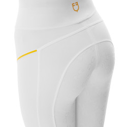 Legging ajusté femme avec inserts en micro-mesh Equestro Blanco