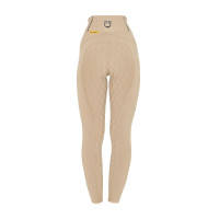 Leggings ajustados para mujer con grip completo Classic Equestro Incienso Beige