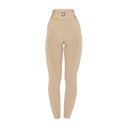 Leggings ajustados para mujer con grip completo Classic Equestro Incienso Beige