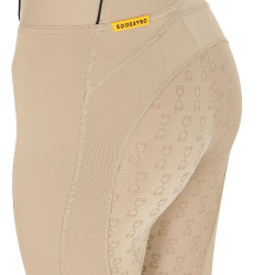 Leggings ajustados para mujer con grip completo Classic Equestro Incienso Beige