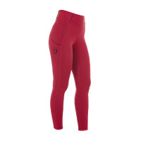 Leggings ajustados para mujer con grip completo Classic Equestro Scooter Beige