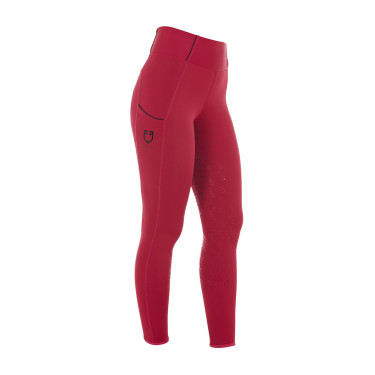 Leggings ajustados para mujer con grip completo Classic Equestro Scooter Beige