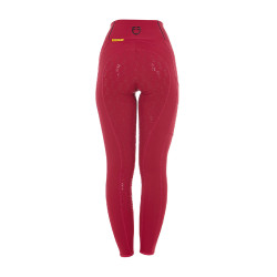 Leggings ajustados para mujer con grip completo Classic Equestro Scooter Beige