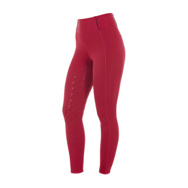 Leggings ajustados para mujer con grip completo Classic Equestro Scooter Beige