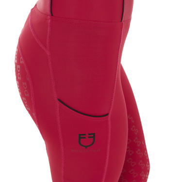 Leggings ajustados para mujer con grip completo Classic Equestro Scooter Beige