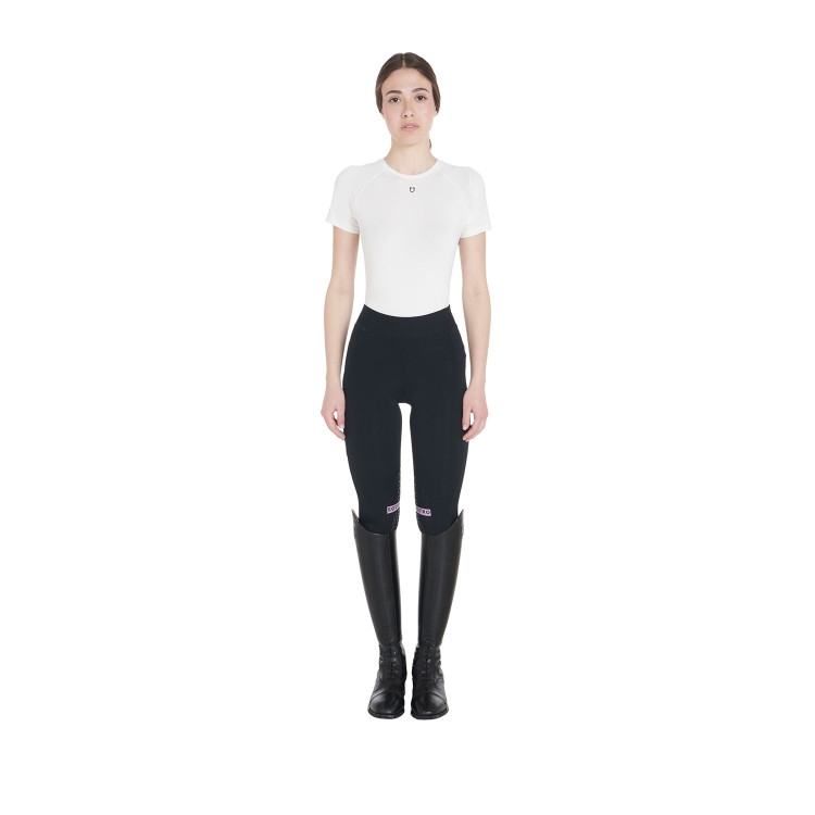 Leggings ajustados de tejido técnico elástico para mujer Kao Equestro Leggings ajustados de tejido técnico elástico para mujer Kao Equestro