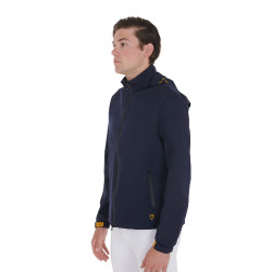 Impermeable técnico de 3 capas para hombre Equestro Marino Azul marino
